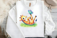 Giraffe Spring Clipart Bundle 1 - CraftNest - Digital Crafting and Art