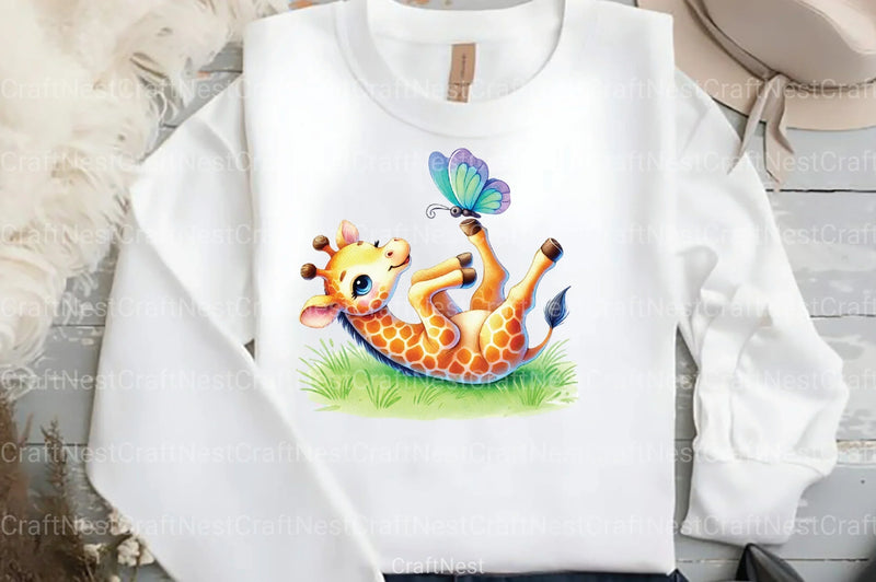 Giraffe Spring Clipart Bundle 1 - CraftNest - Digital Crafting and Art