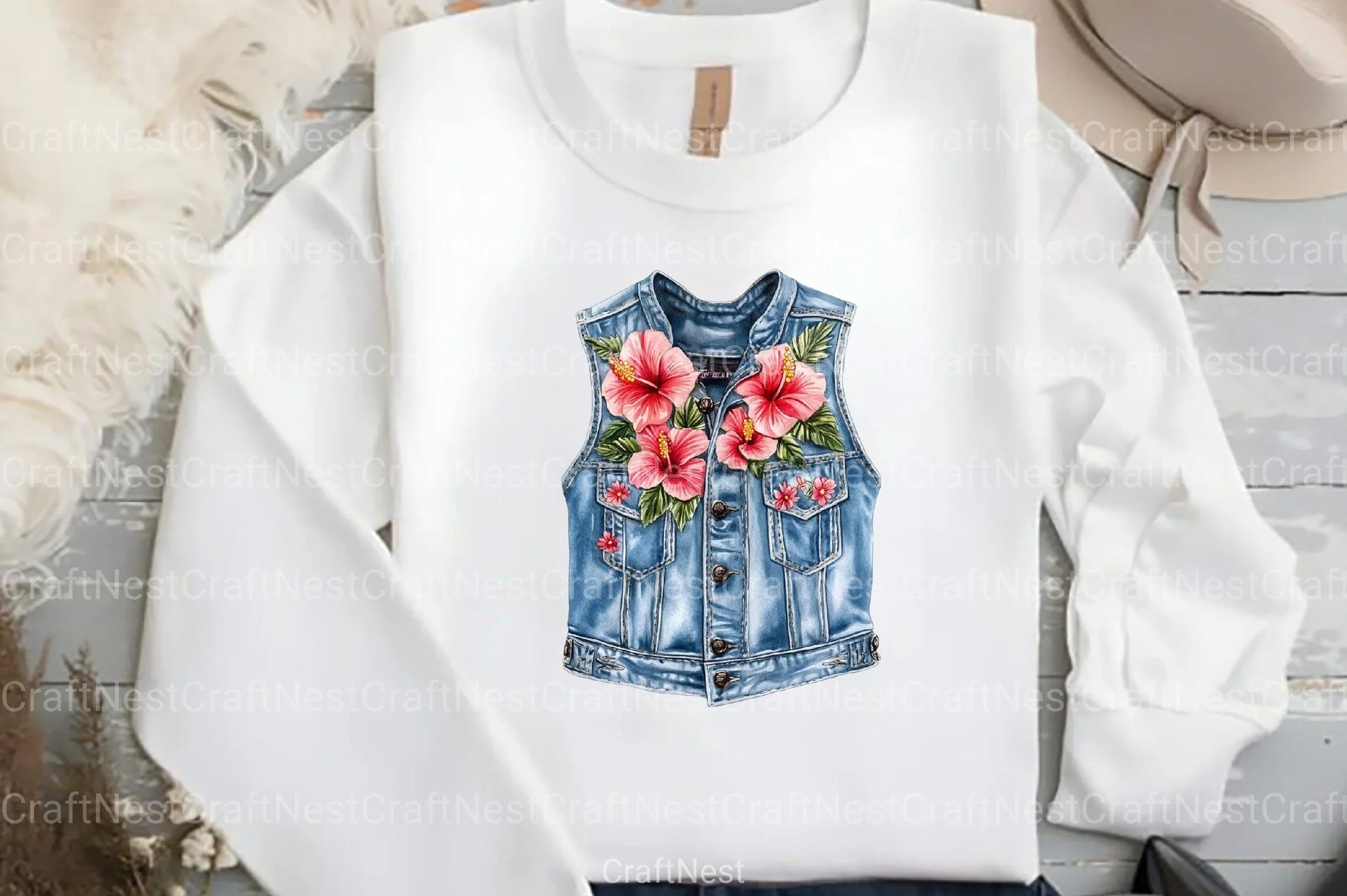 Summer Denim Clipart Bundle 18 - CraftNest - Digital Crafting and Art