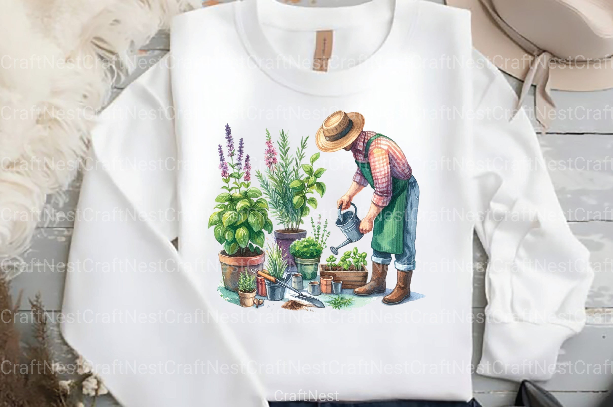 Spring Farmer Clipart Bundle 13 - CraftNest - Digital Crafting and Art