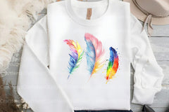 Rainbow Feathers Clipart Bundle 88 - CraftNest - Digital Crafting and Art