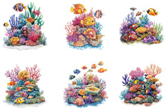 Summer Fish Swimming Clipart Bundle - CraftNest - Digital Crafting and Art