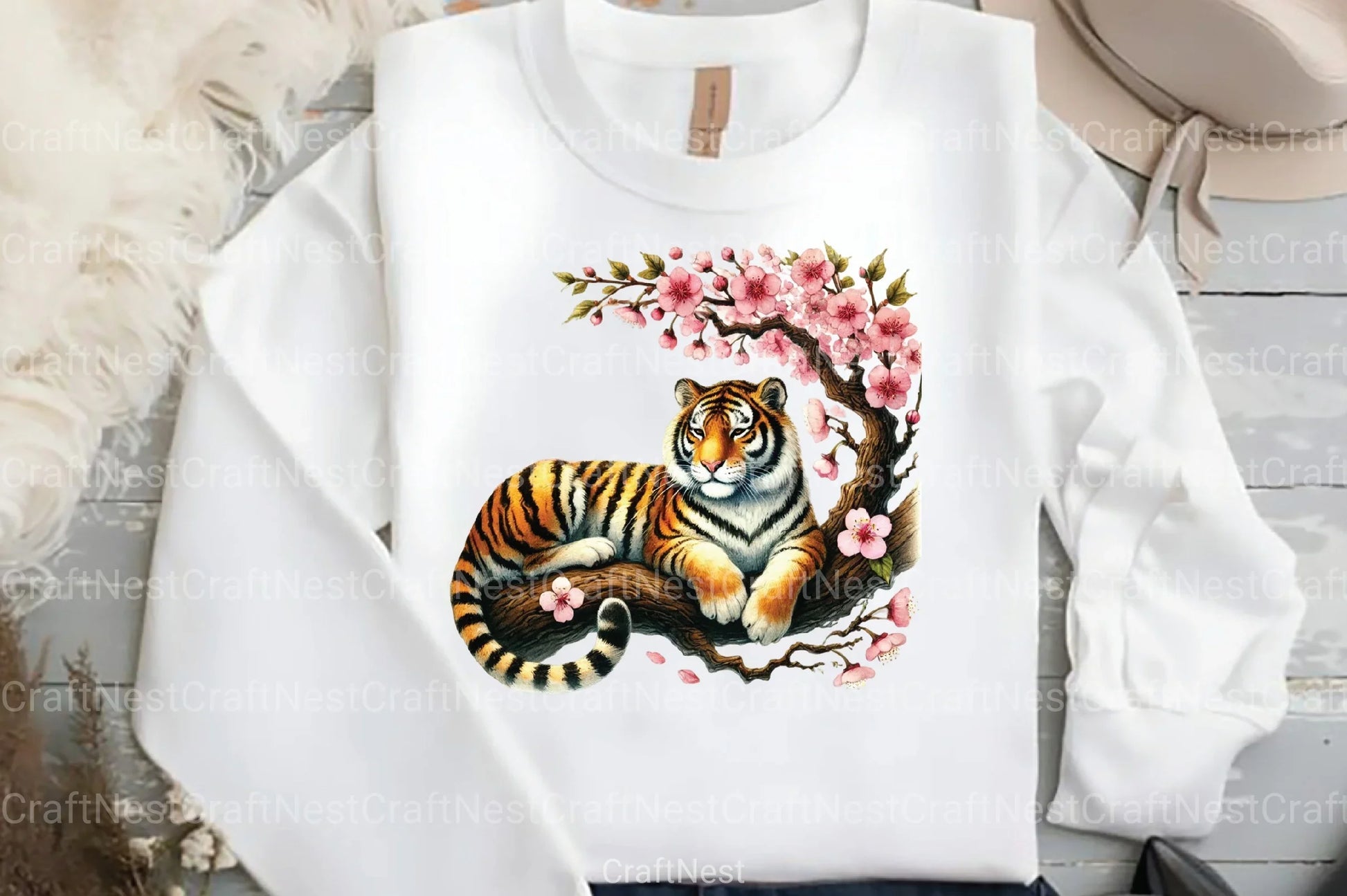 Cute Spring Tiger Clipart Bundle 33 - CraftNest - Digital Crafting and Art