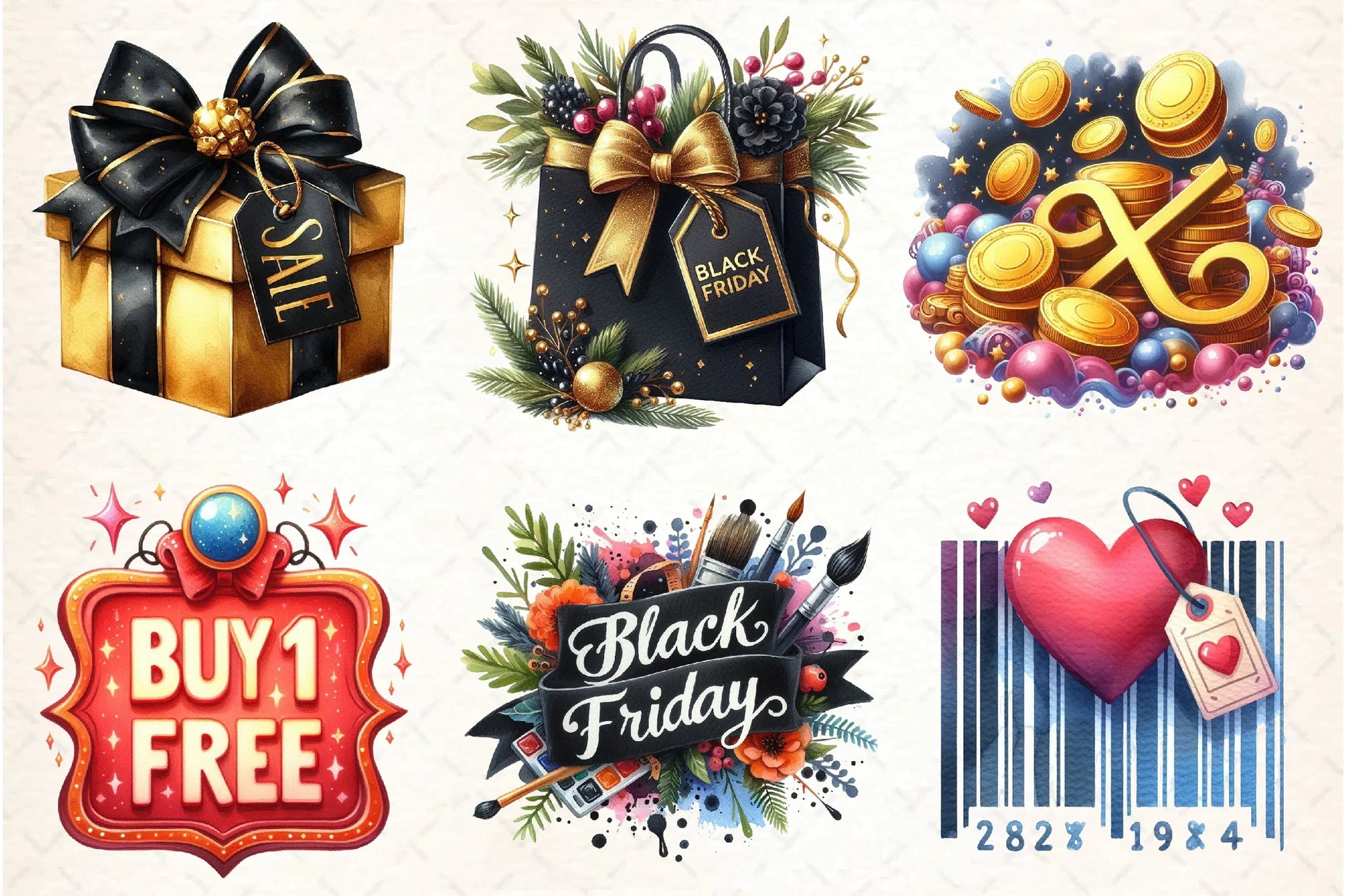 Black Friday Clipart Bundle - CraftNest - Digital Crafting and Art