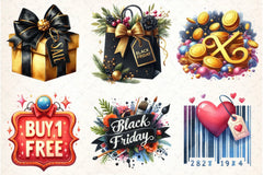 Black Friday Clipart Bundle - CraftNest - Digital Crafting and Art