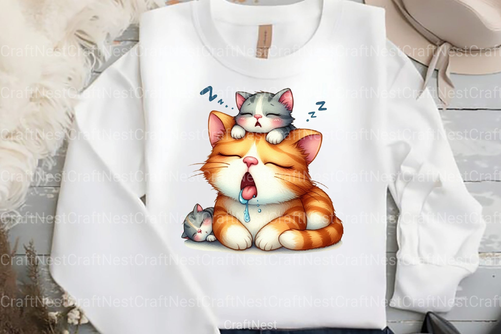 Funny Cat Mother's Day Clipart Bundle - CraftNest - Digital Crafting and Art