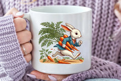 Easter Rabbit & Carrot Clipart Bundle 3 - CraftNest - Digital Crafting and Art