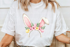 Bunny Ears with Flowers Clipart Bundle - CraftNest - Digital Crafting and Art