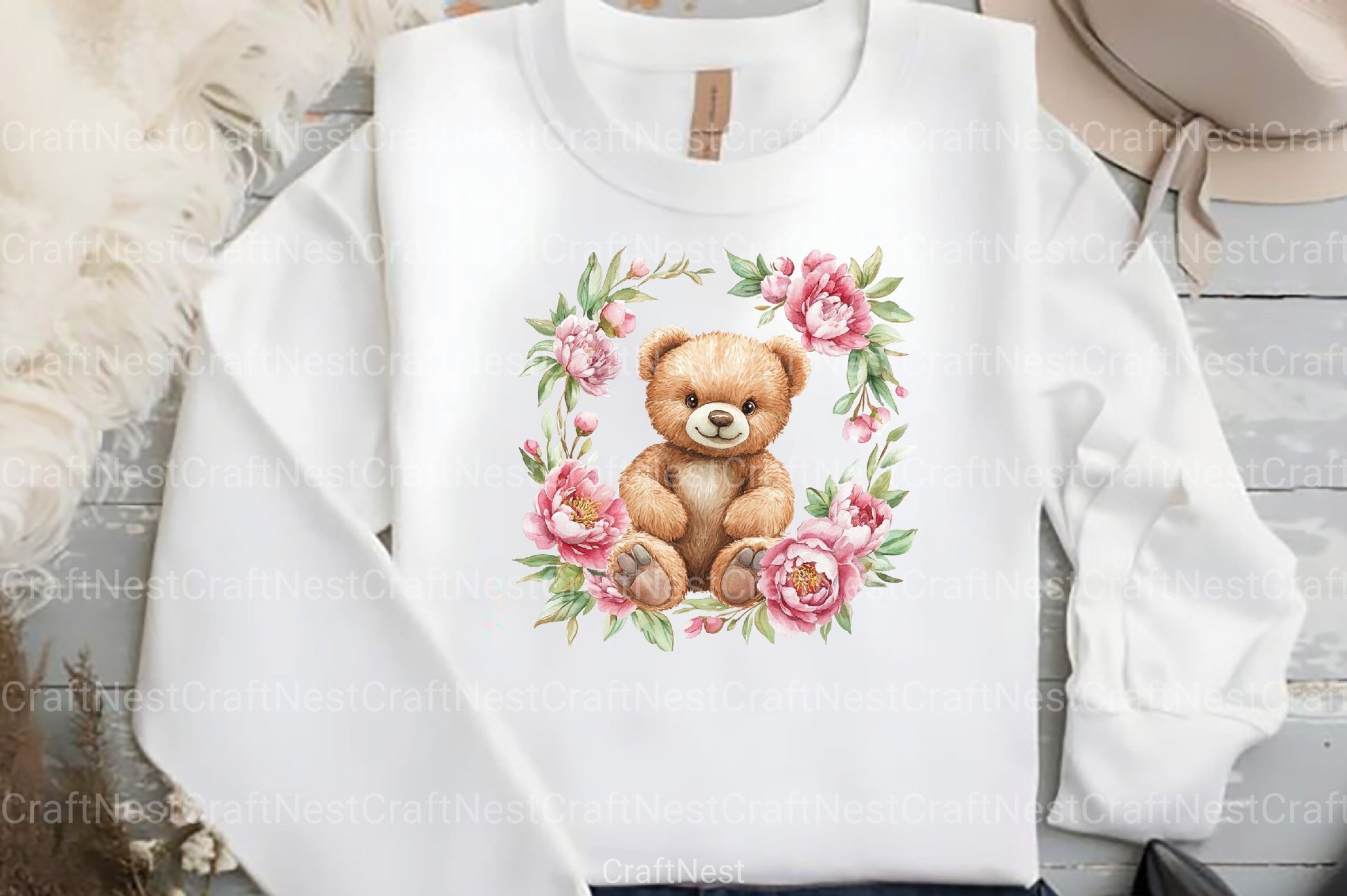 Mother's Day Teddy Bear Clipart Bundle 1 - CraftNest - Digital Crafting and Art