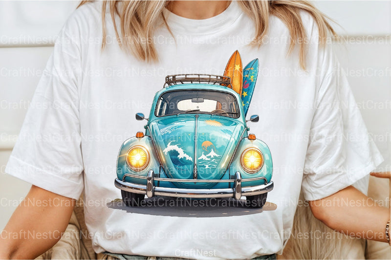 Summer Car Clipart Bundle - CraftNest - Digital Crafting and Art