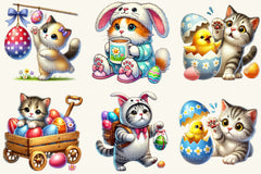 Funny Easter Cats Clipart Bundle - CraftNest - Digital Crafting and Art