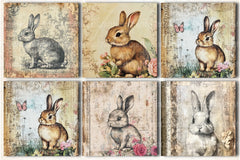 Vintage Bunny Clipart Bundle - CraftNest - Digital Crafting and Art