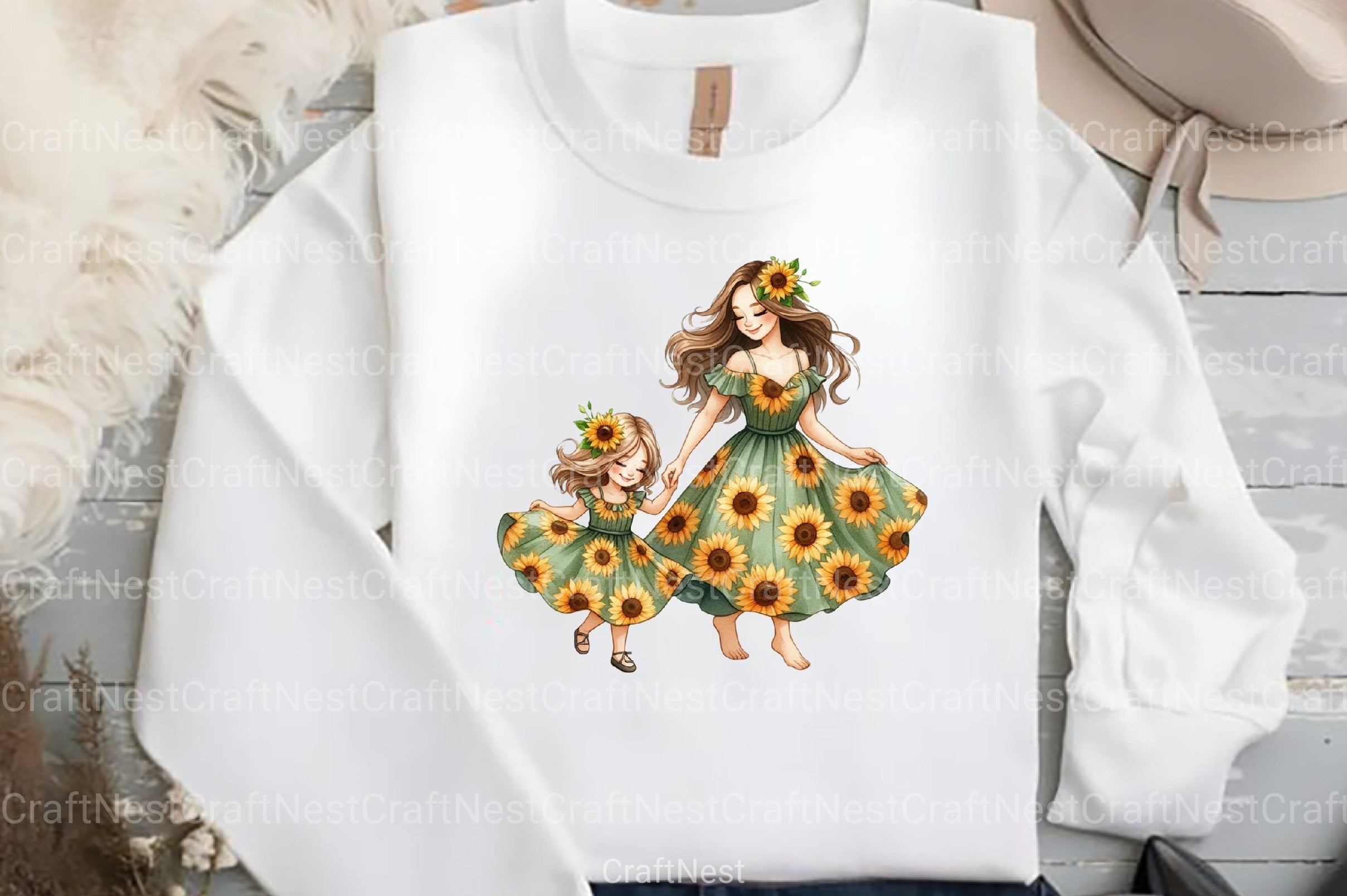 Sunflower Mother's Day Clipart Bundle 19 - CraftNest - Digital Crafting and Art