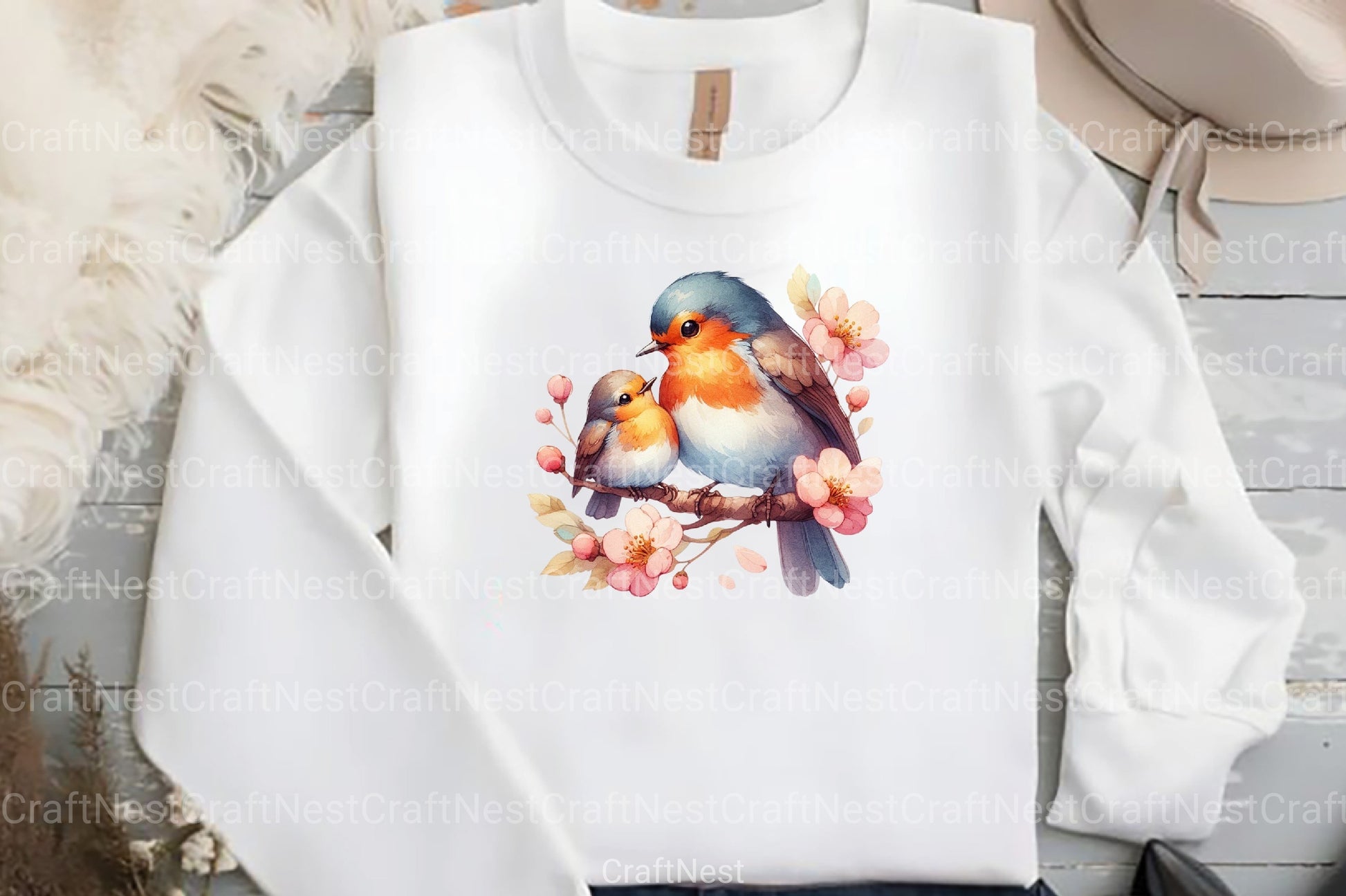 Robin Mother's Day Clipart Bundle - CraftNest - Digital Crafting and Art