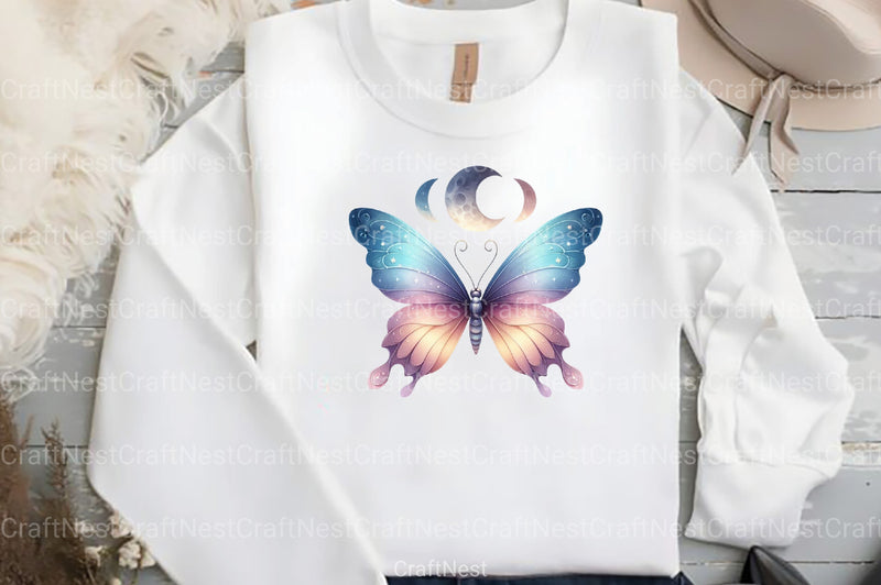 Boho Butterfly Clipart Bundle - CraftNest - Digital Crafting and Art