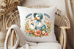 Cute Mother's Day Mama Goose Flowers Clipart Bundle - CraftNest - Digital Crafting and Art