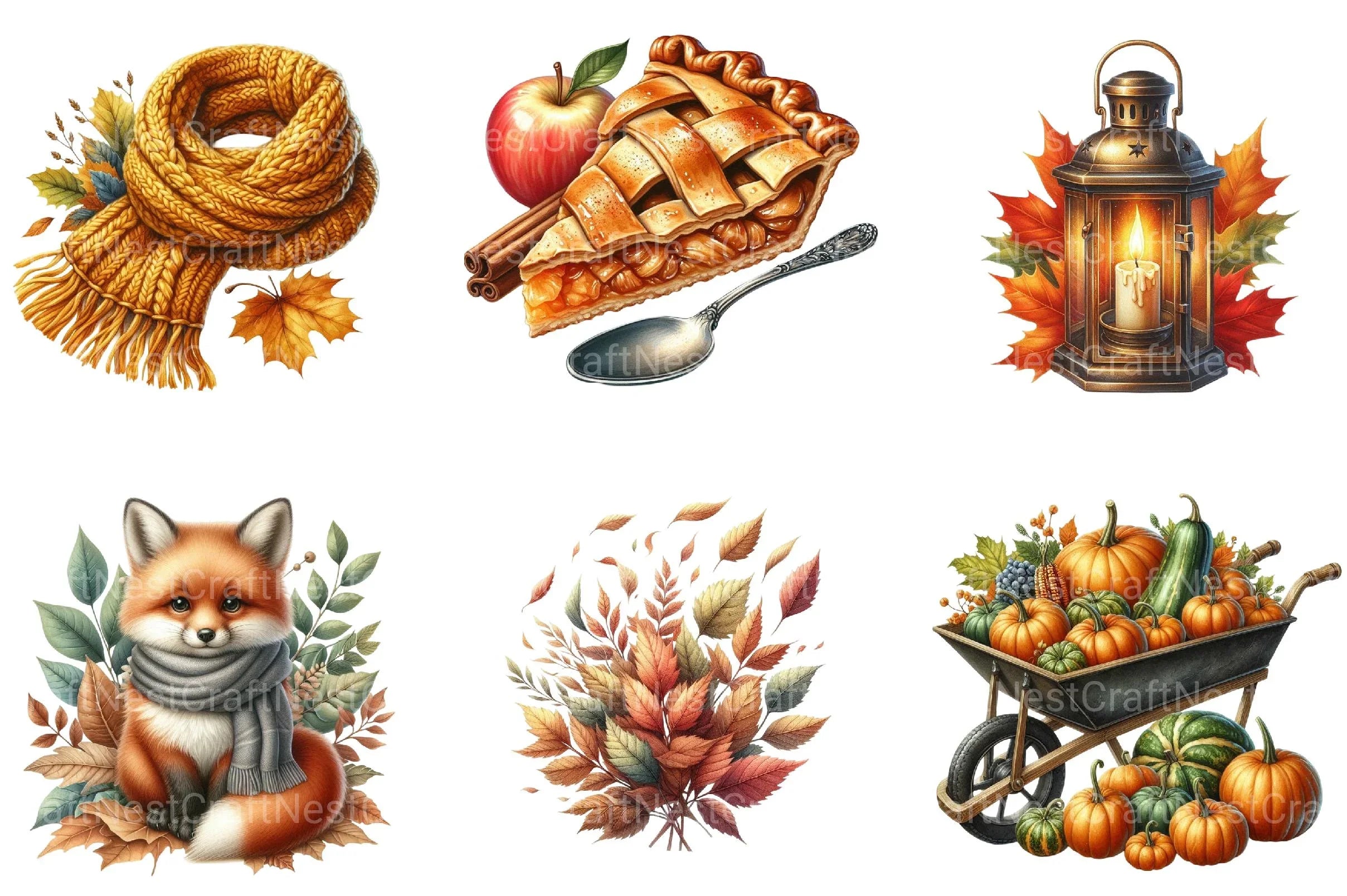 Autumn Collection Clipart - CraftNest - Digital Crafting and Art