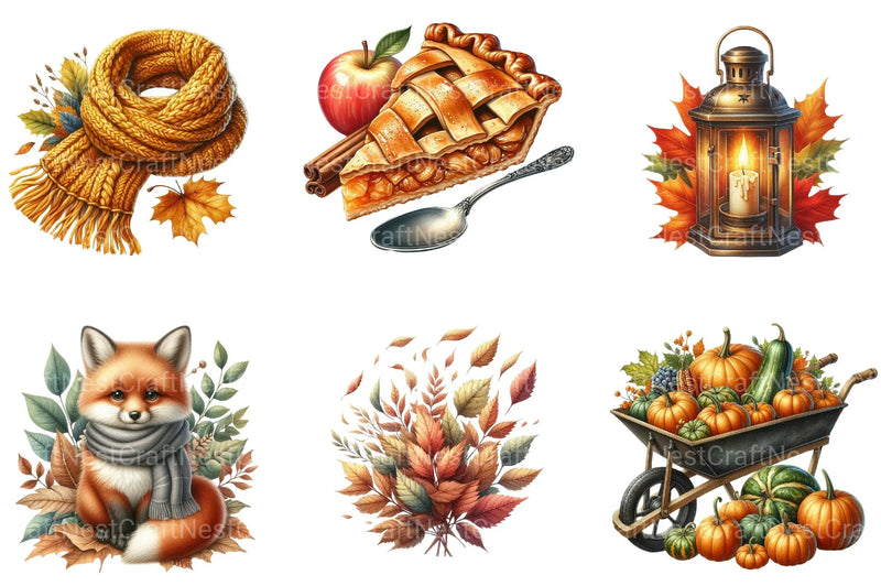 Autumn Collection Clipart - CraftNest - Digital Crafting and Art