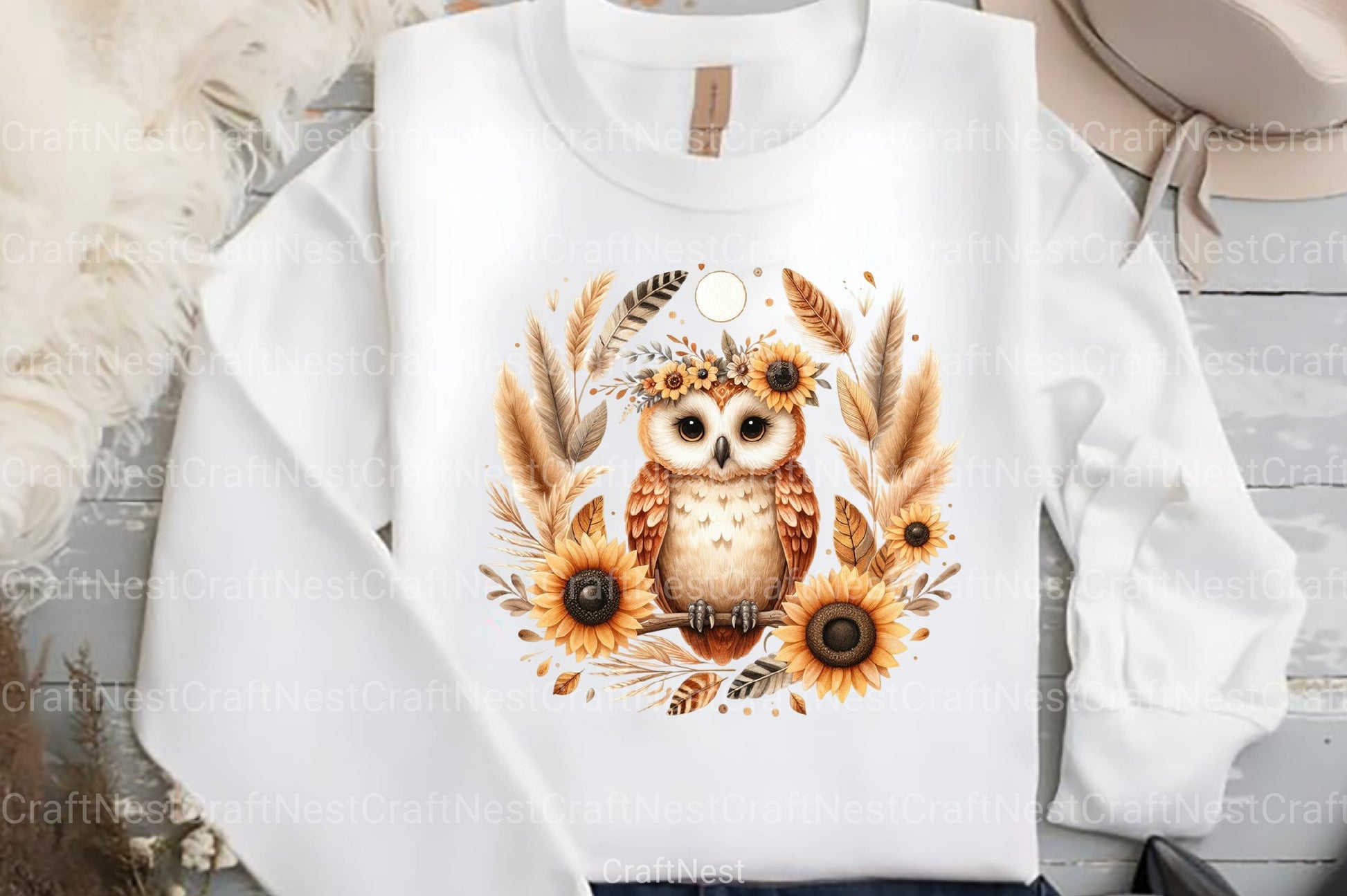 Boho Owl Clipart Bundle 99 - CraftNest - Digital Crafting and Art