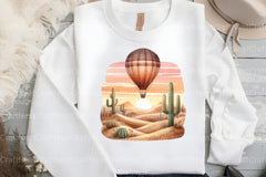 Boho Hot Air Balloons Clipart Bundle - CraftNest - Digital Crafting and Art