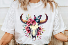 Bull Skull with Horns Clipart Bundle 78 - CraftNest - Digital Crafting and Art