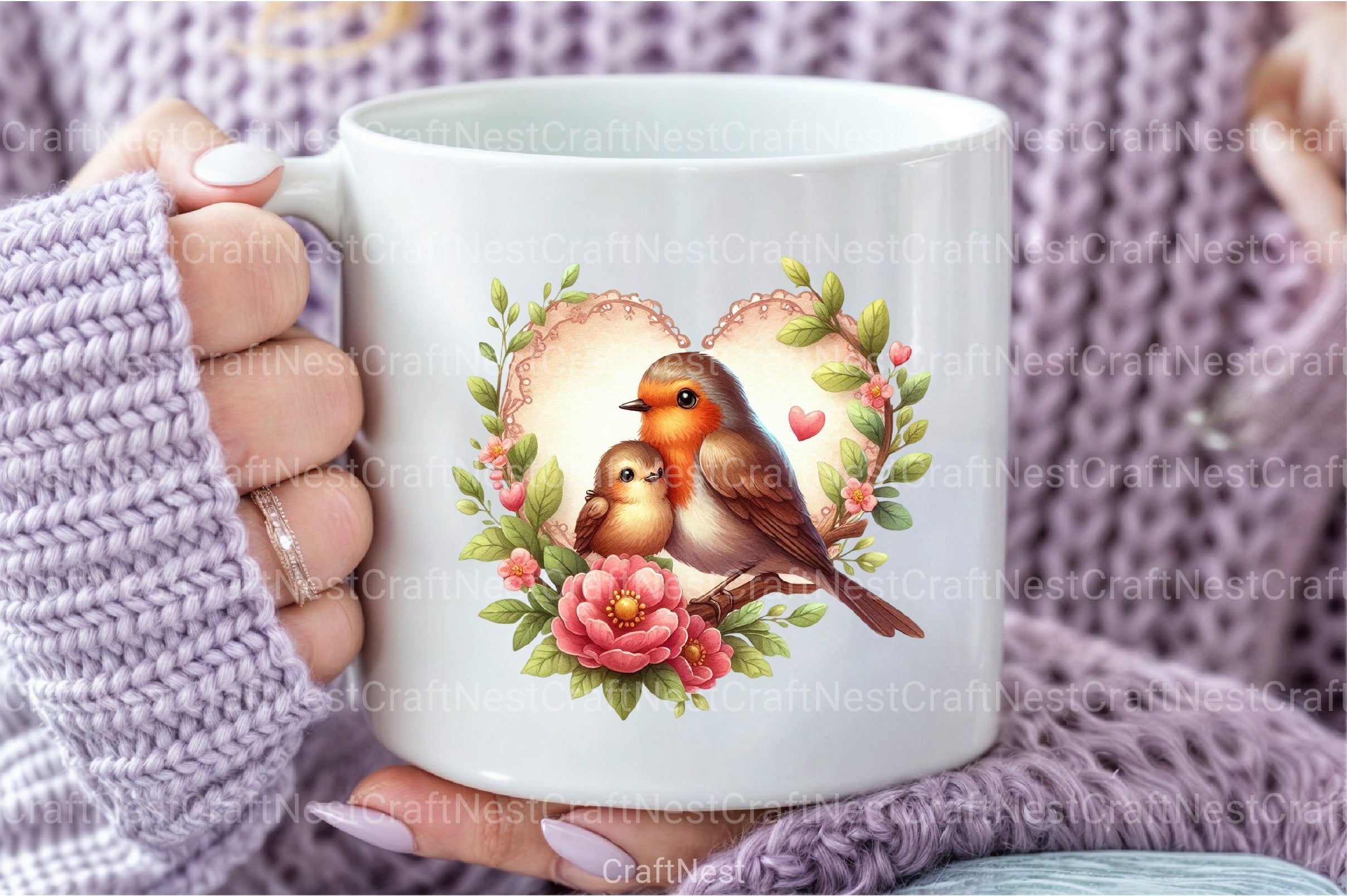 Robin Mother's Day Clipart Bundle - CraftNest - Digital Crafting and Art