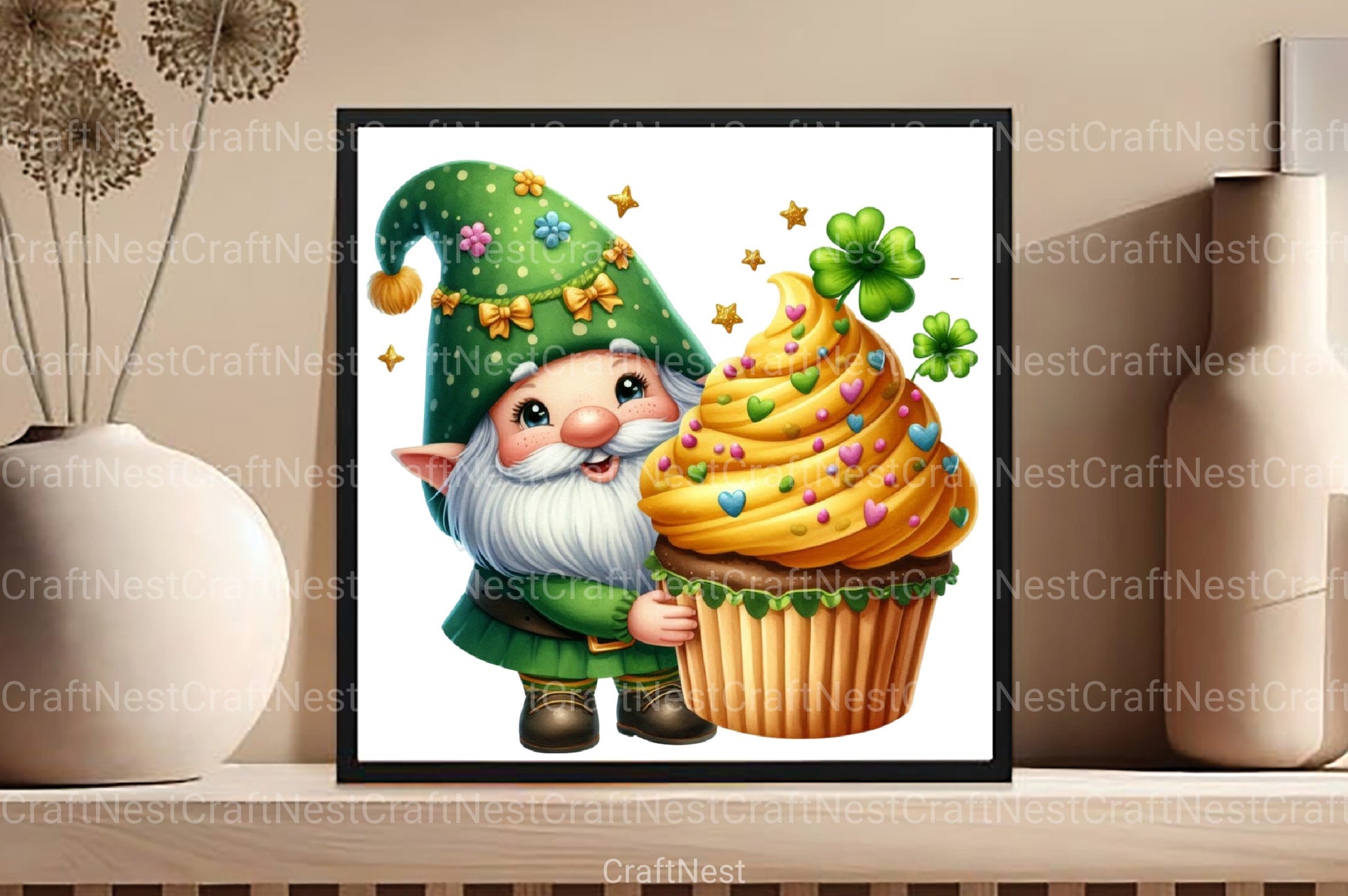 St. Patrick's Day Gnomes Clipart Bundle - CraftNest - Digital Crafting and Art