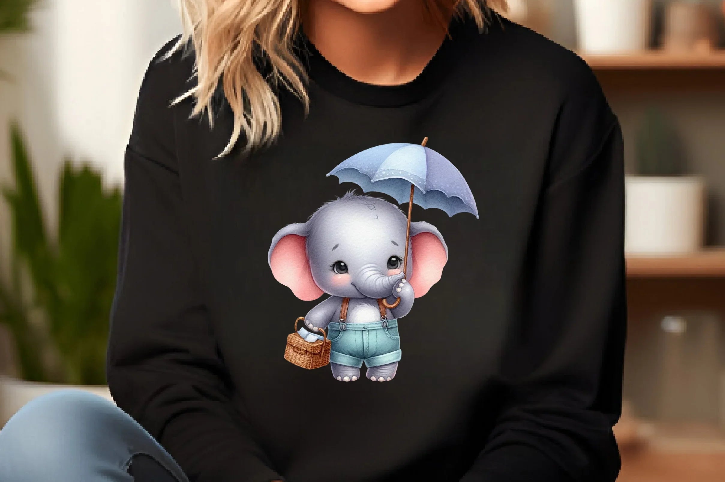 Cute Baby Elephant Clipart Bundle - CraftNest - Digital Crafting and Art