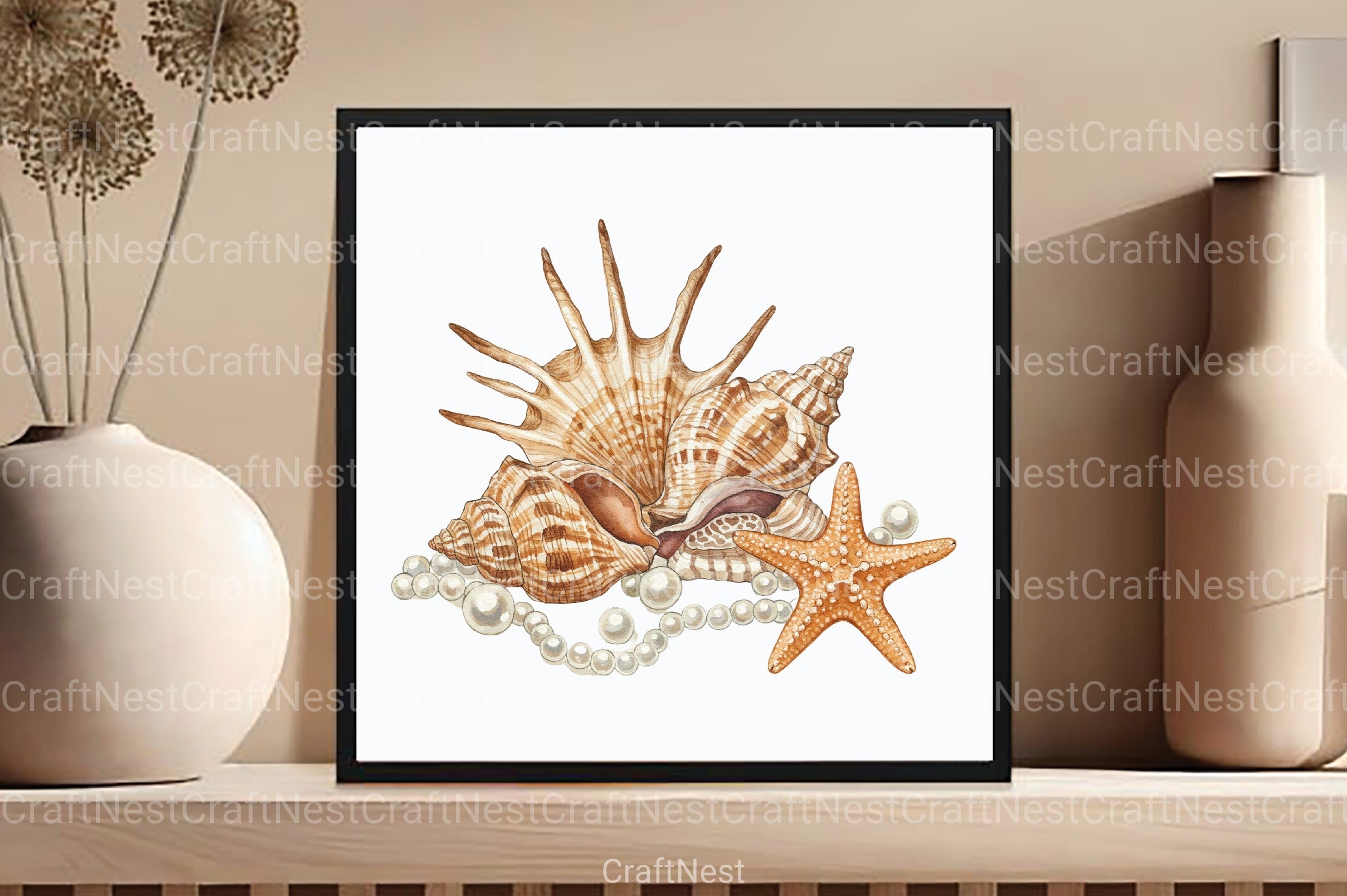 Seashells Clipart Bundle 4 - CraftNest - Digital Crafting and Art