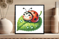 Spring Ladybug Clipart Bundle 1 - CraftNest - Digital Crafting and Art