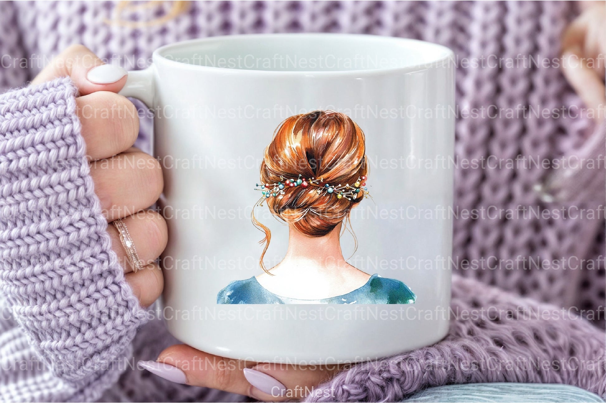 Beautiful Bridal Hairstyle Clipart Bundle - CraftNest - Digital Crafting and Art