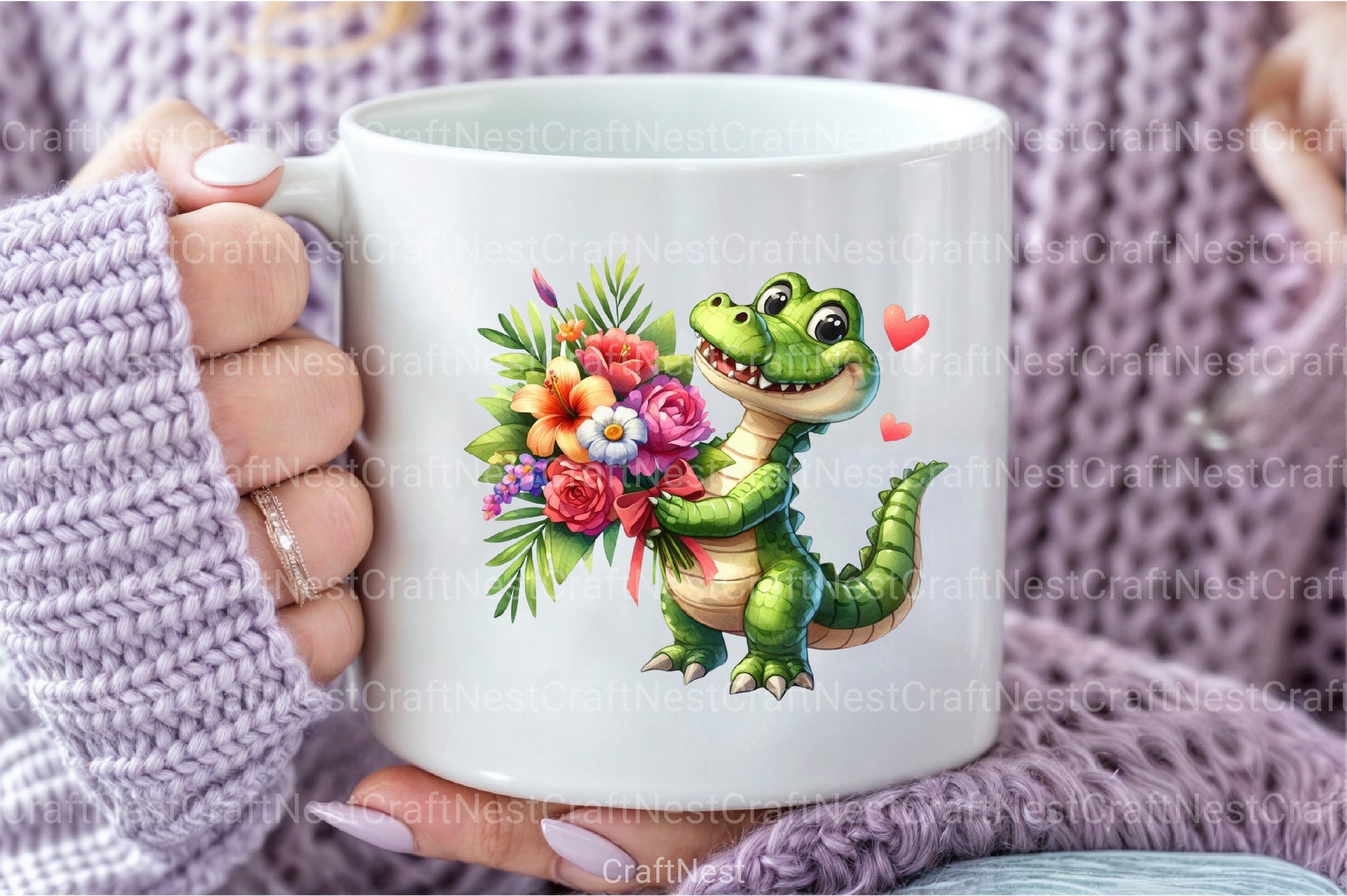 Crocodile Mother's Day Clipart Bundle - CraftNest - Digital Crafting and Art