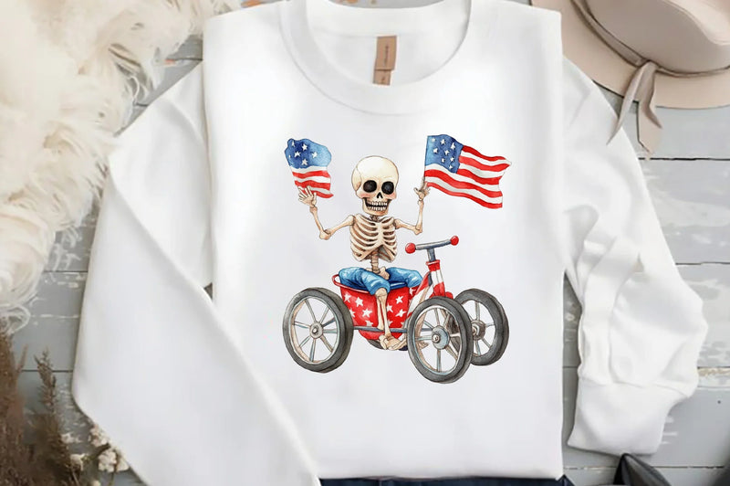 Skeleton 4th of July Clipart Bundle - CraftNest - Digital Crafting and Art