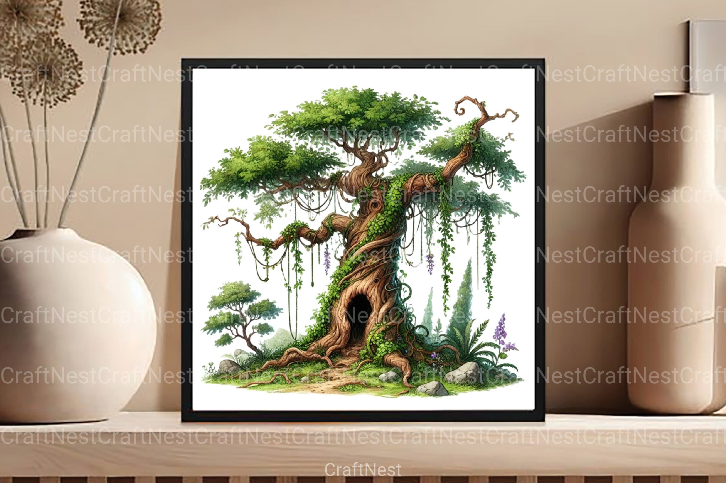 Old Tree Clipart Bundle - CraftNest - Digital Crafting and Art