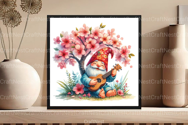 Funny Spring Gnome Clipart Bundle - CraftNest - Digital Crafting and Art