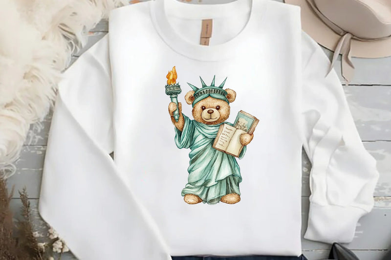 Teddy Bears 4th of July Clipart Bundle - CraftNest - Digital Crafting and Art