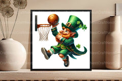 Leprechaun Dunk Basketball Clipart Bundle - CraftNest - Digital Crafting and Art