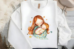 Mommy and Child Clipart Bundle - CraftNest - Digital Crafting and Art