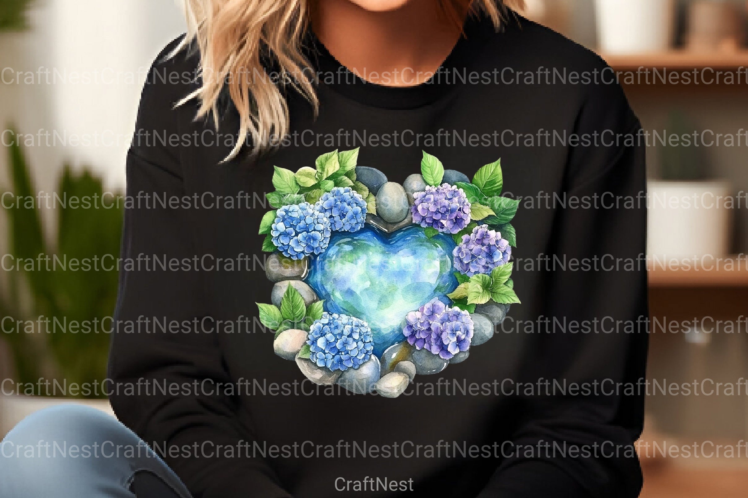 Japanese Garden Hearts Clipart Bundle - CraftNest - Digital Crafting and Art