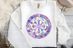 Lavender Blessing & Cross Stained Glass Clipart Bundle - CraftNest - Digital Crafting and Art