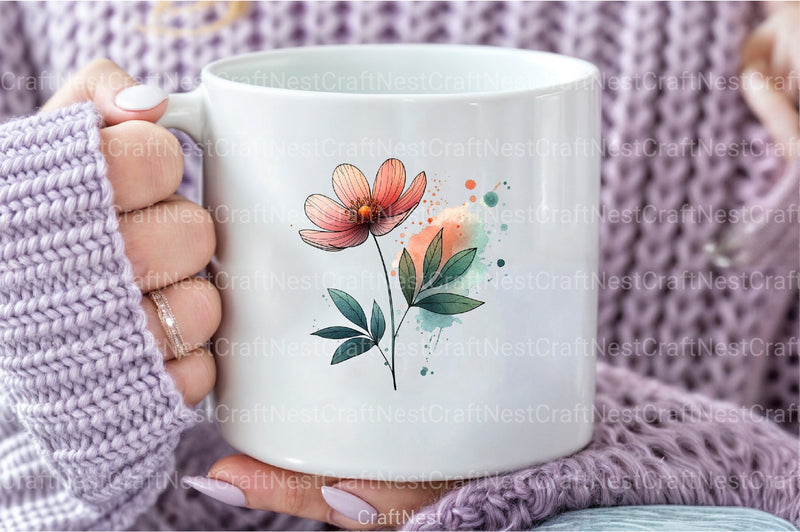 Birth Month Flower Clipart Bundle 8 - CraftNest - Digital Crafting and Art