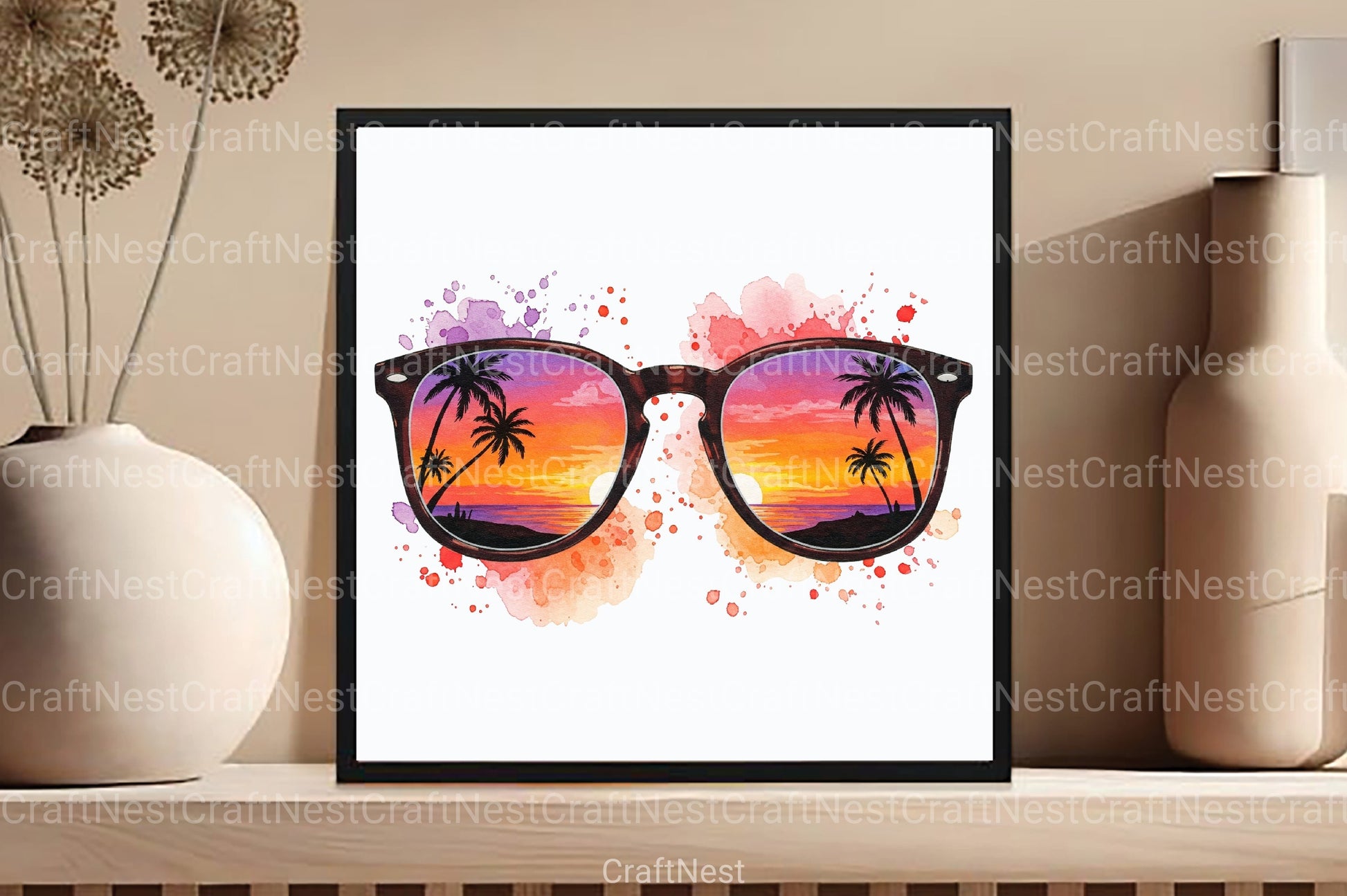 Summer Sunglasses Clipart Bundle 1 - CraftNest - Digital Crafting and Art