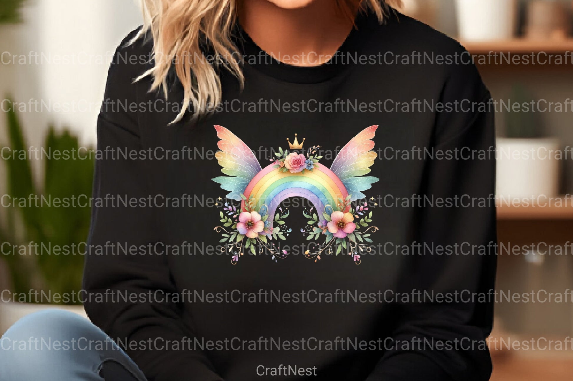 Pink Woodland Fairy Clipart Bundle - CraftNest - Digital Crafting and Art