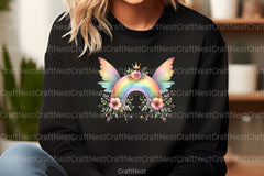 Pink Woodland Fairy Clipart Bundle - CraftNest - Digital Crafting and Art