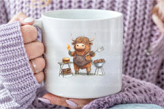 Summer Funny Cute Highland Cow Clipart Bundle - CraftNest - Digital Crafting and Art