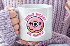 Funny 'Don't Worry Be Happy' Sticker Clipart Bundle - CraftNest - Digital Crafting and Art