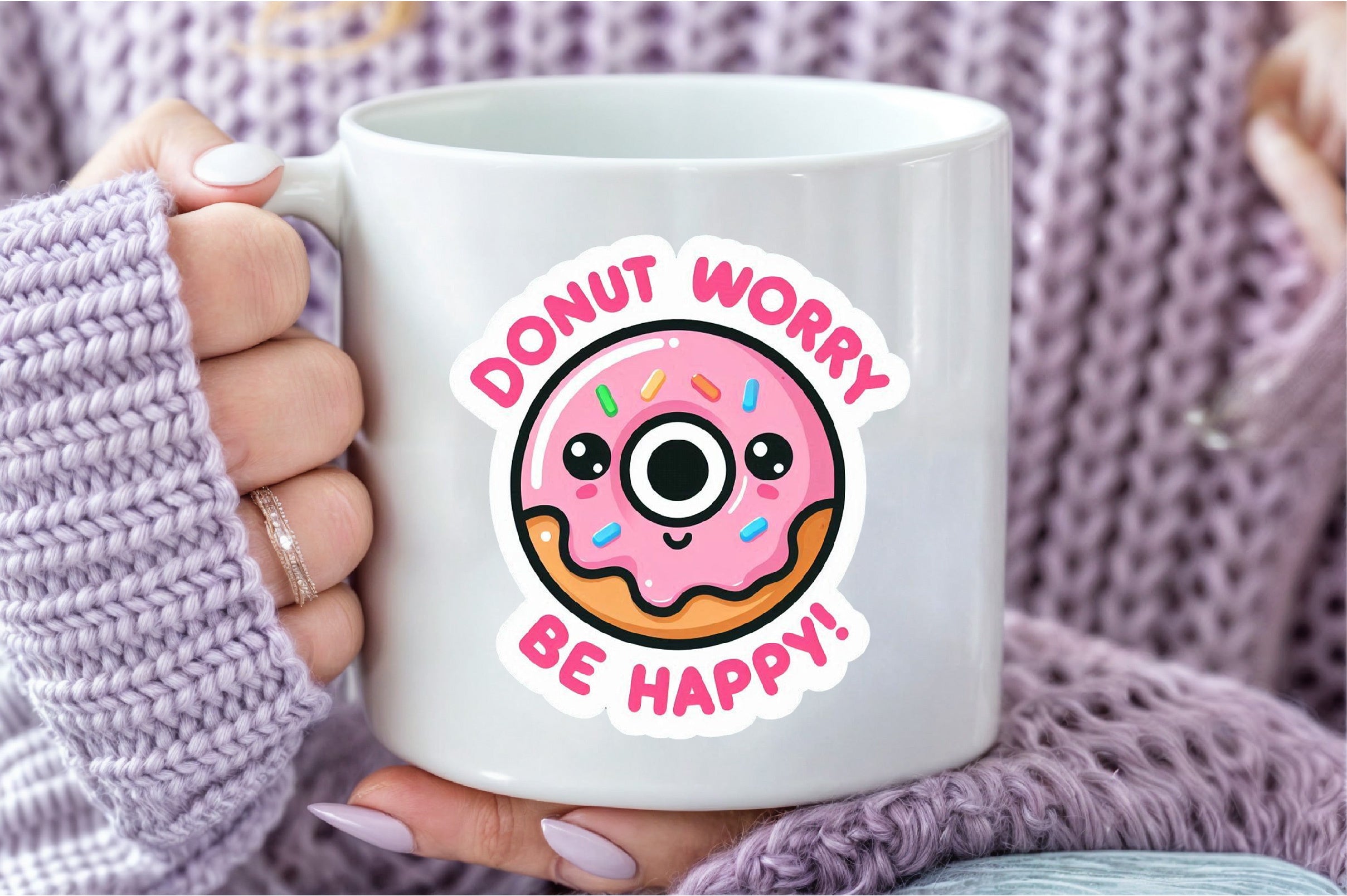 Funny 'Don't Worry Be Happy' Sticker Clipart Bundle - CraftNest - Digital Crafting and Art