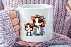 Customizable Mom and Sons Clipart Bundle - CraftNest - Digital Crafting and Art