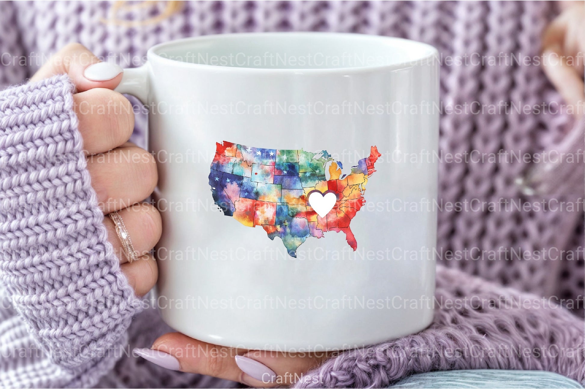 USA Map Puzzle 4th of July Clipart Bundle - CraftNest - Digital Crafting and Art