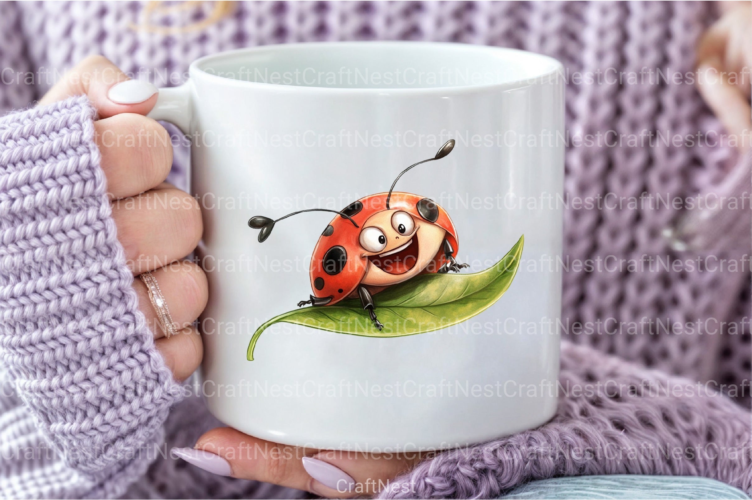 Quirky Funny Ladybug Clipart Bundle 2 - CraftNest - Digital Crafting and Art